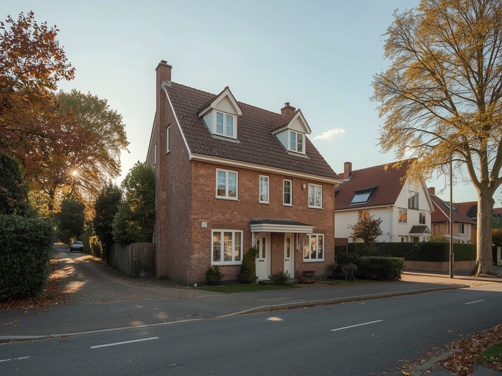 Vrijstaande woning in Nuth met nieuwe witte kunststof kozijnen in een heuvelrijk Limburgs landschap
