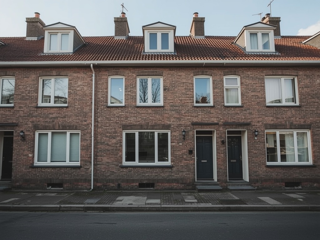 Traditionele mergelwoning in Gulpen-Wittem met crèmewitte kunststof kozijnen