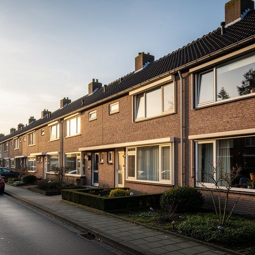 Traditionele mergelwoning in Beekdaelen voorzien van crèmekleurige kunststof kozijnen