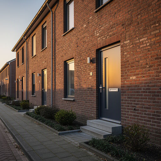 Witte kunststof voordeur met paneelwerk en SKG-slot