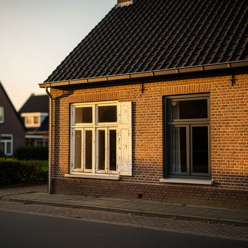 Witte kunststof kozijnen met HR++ glas in een jaren 60-rijtjeshuis